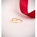 18K SORTIJA ORO AMARILLO LISA INFINITO CALADO DE 11X5 MM.