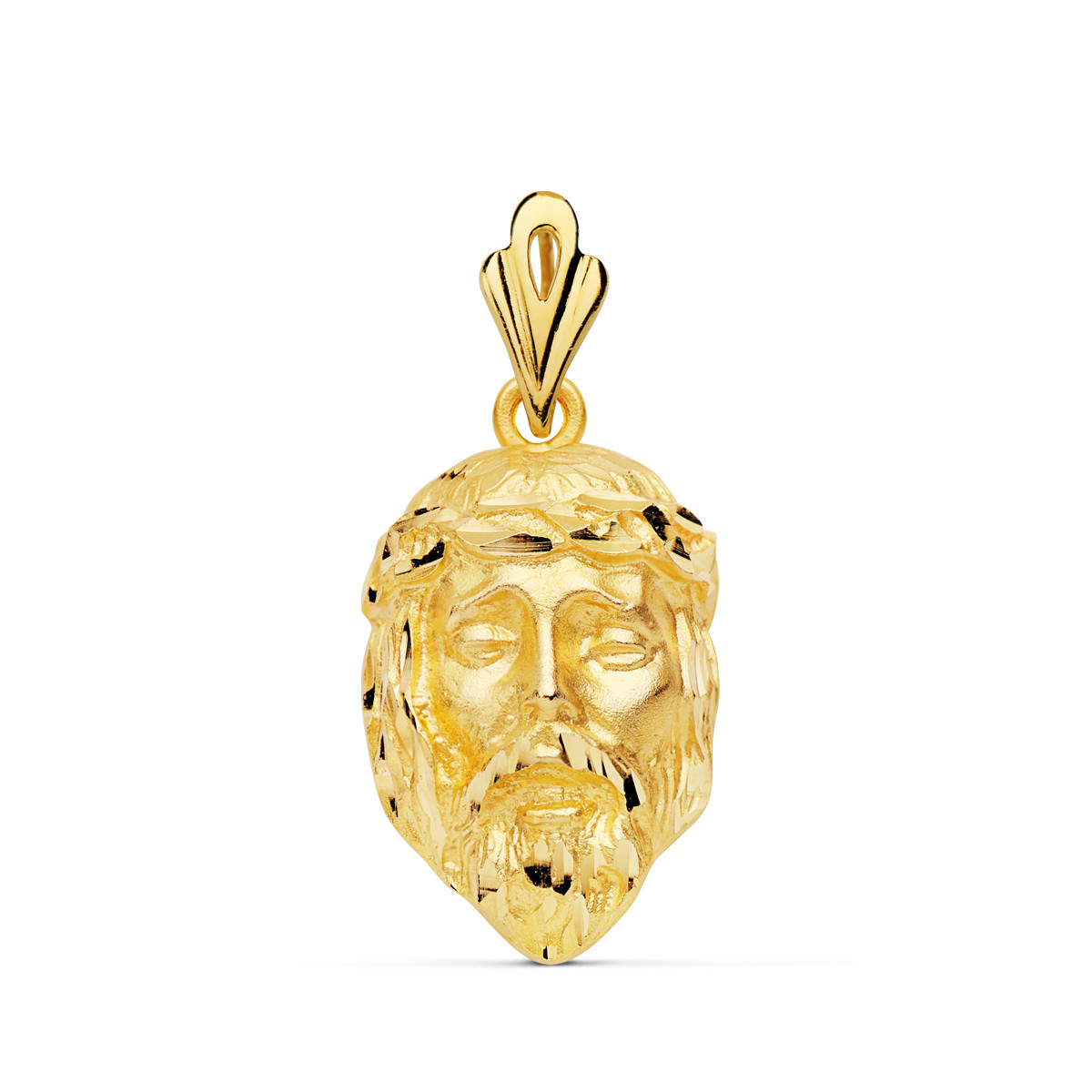 18K COLGANTE ORO AMARILLO CABEZA DE CRISTO  25X17 MM