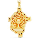 18K COLGANTE ORO AMARILLO CABEZA DE CRISTO  FUNDIDO 48X38 MM