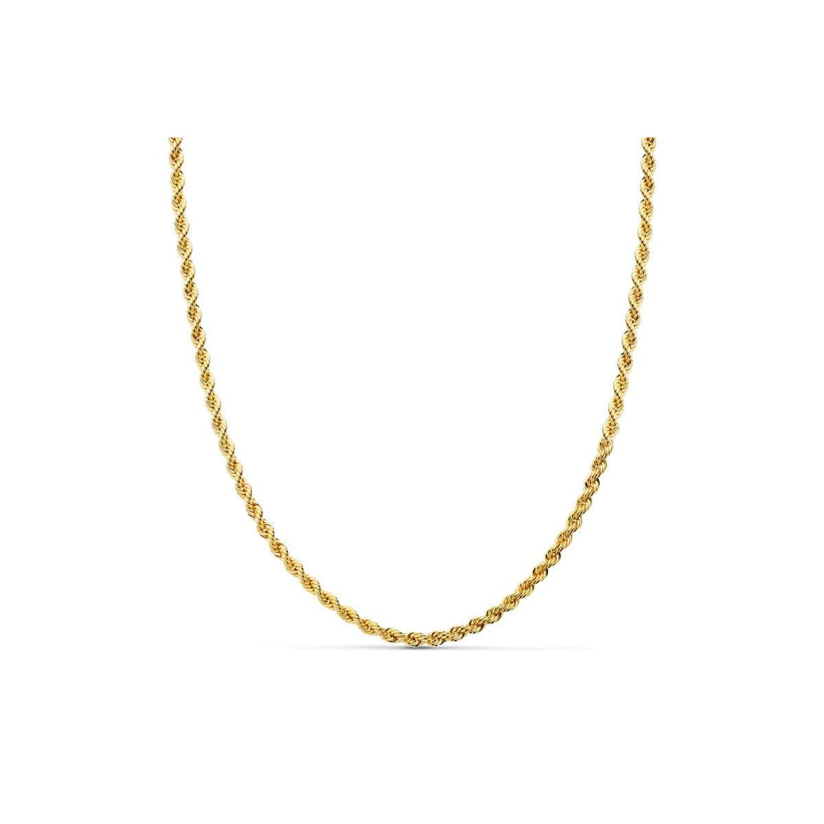 18K CORDON SALOMONICO MACIZO ORO AMARILLO 3 MM 40CM
