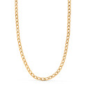 18K CADENA ORO AMARILLO BARBADA HUECA  ANCHO: 4,5 MM. LONGITUD: 50CM