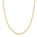 18K CADENA ORO AMARILLO BARBADA HUECA. ANCHO: 2,2 MM. LARGO: 50CM