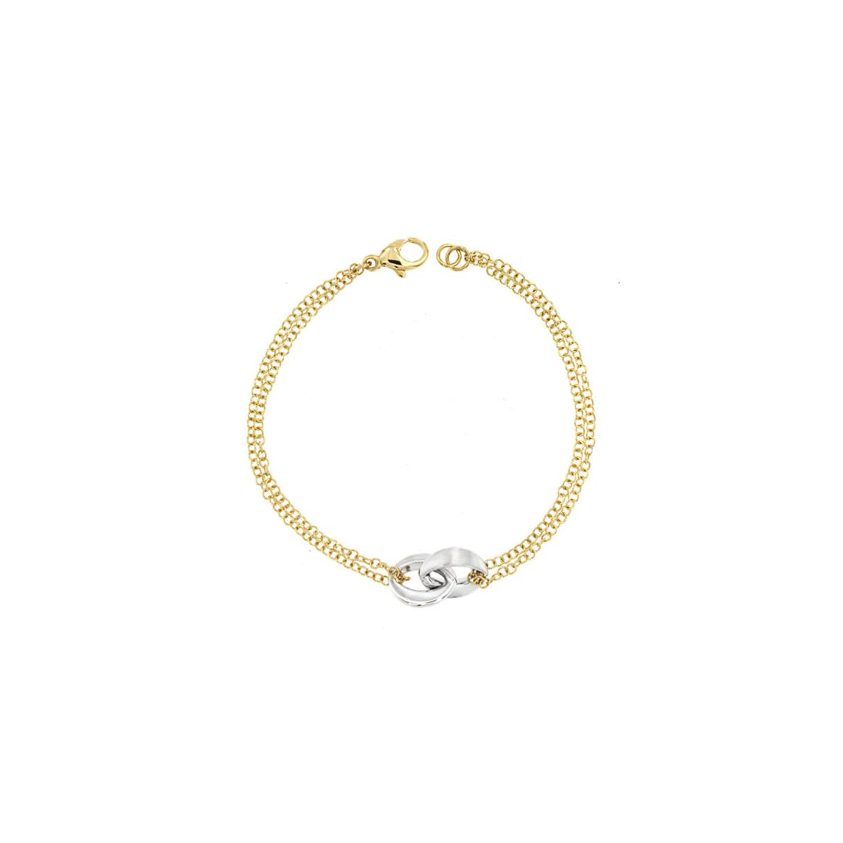 18K PULSERA BICOLOR 19.5 CM