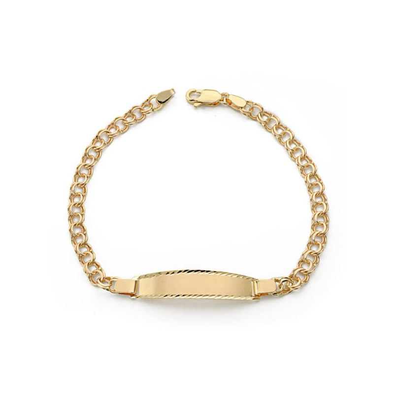 18K PULSERA ESCLAVA ORO AMARILLO HUNGARA 18CM