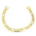 18K PULSERA ORO AMARILLO MACIZA 21.5 CM 8 MM