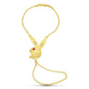 18K PULSERA ORO AMARILLO CONEJO MEDIANO.