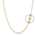 18K CADENA ORO AMARILLO ESLABON BILBAO HUECA. LARGO: 45 CM. ANCHO: 2,5 MM