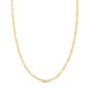 18K CADENA ORO AMARILLO COMBINADA HUECA 3X1. LARGO: 45CM. ANCHO 2 MM