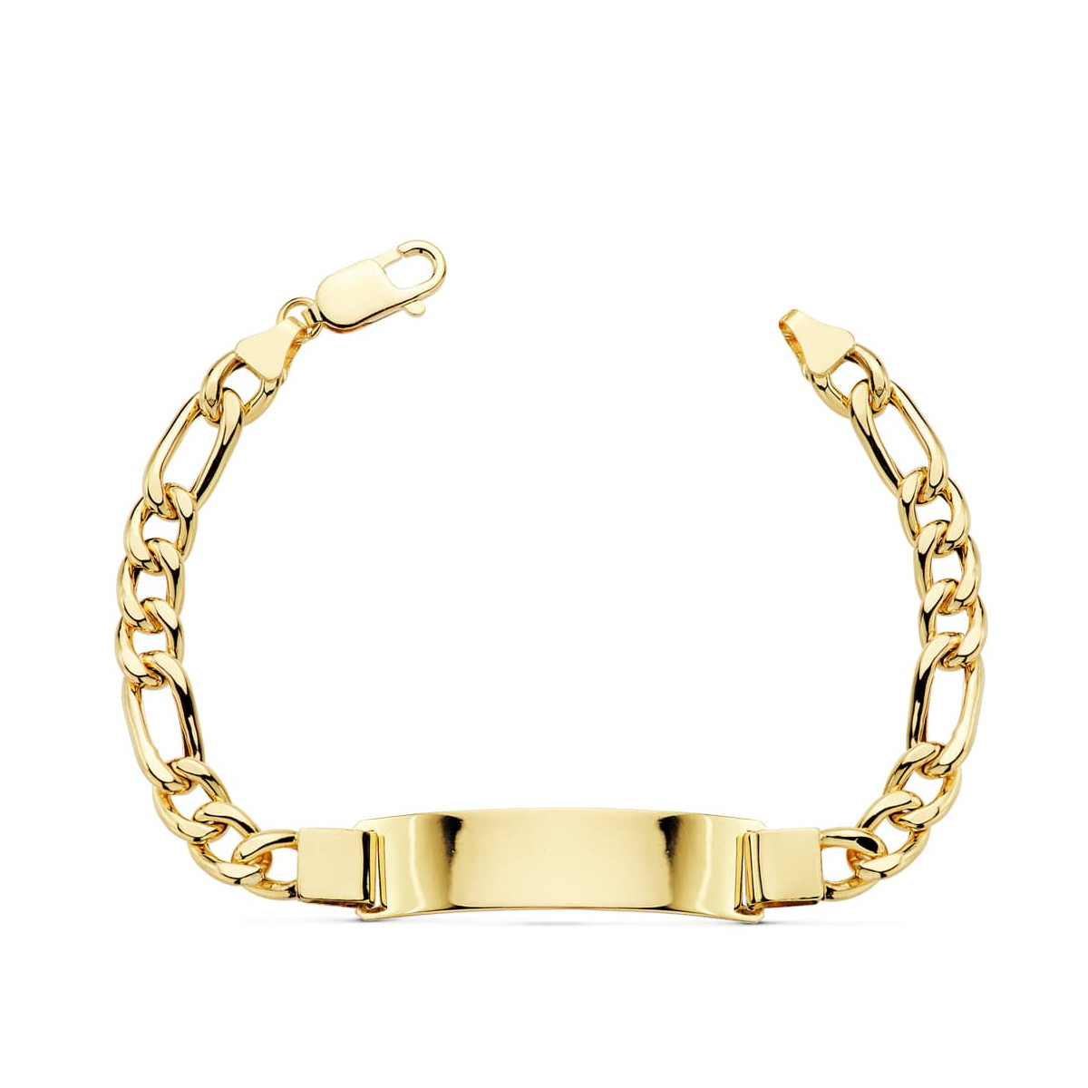 18K PULSERA ESCLAVA ORO AMARILLO CARTIER HUECA ANCHO: 7,5MM. LARGO: 21,5 CM  PLACA CHAPA: 43X10MM