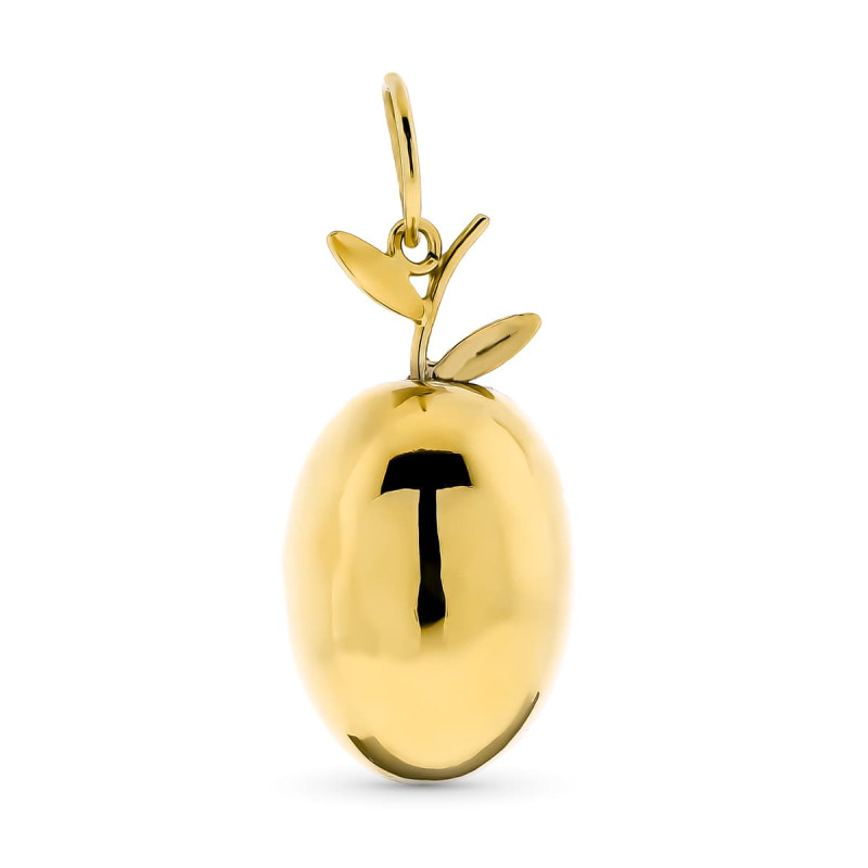 18K COLGANTE ORO AMARILLO ACEITUNA 20X10 MM