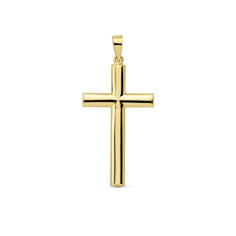 9K CRUZ ORO AMARILLO LISA 30X17 MM