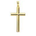 9K CRUZ ORO AMARILLO LISA 30X17 MM