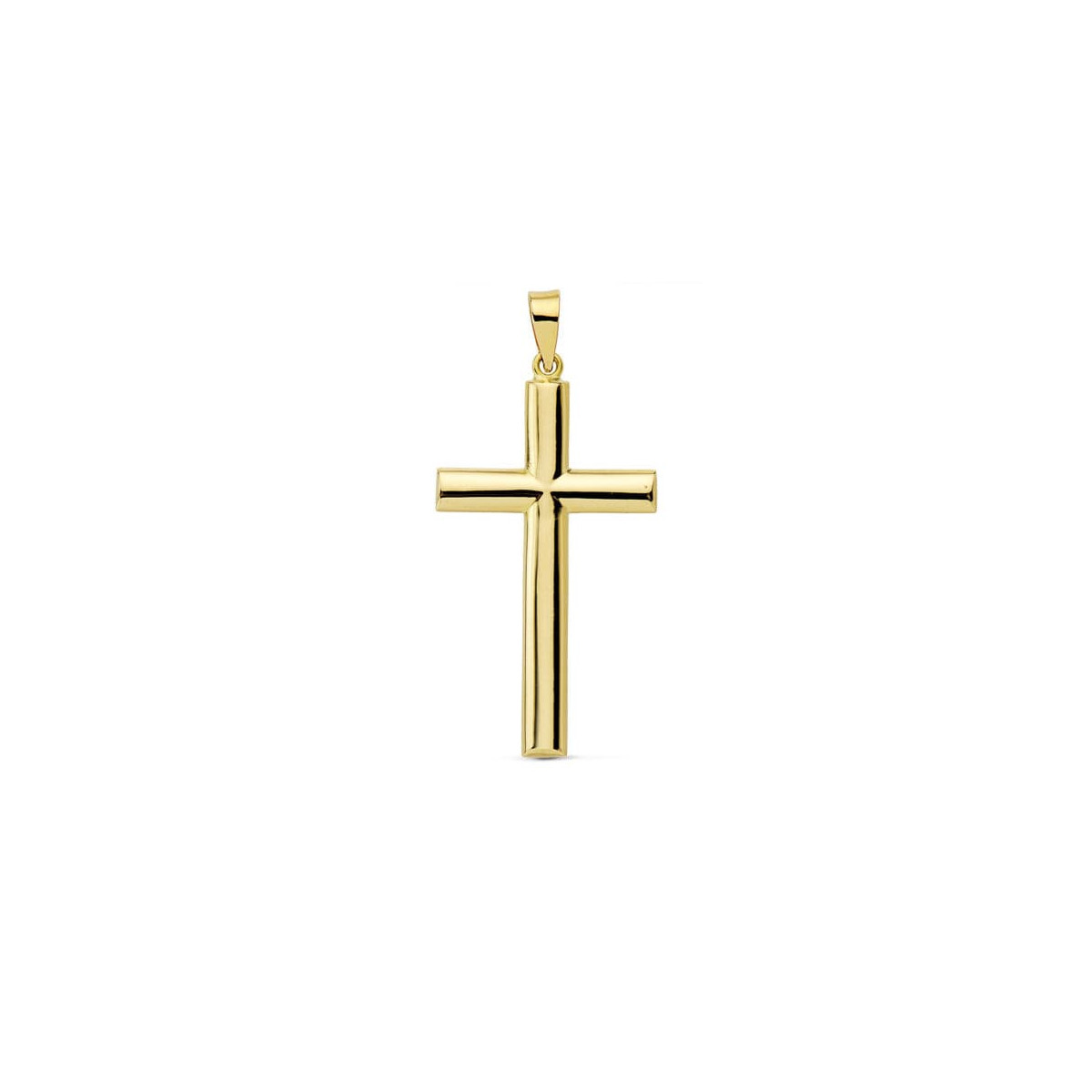 9K CRUZ ORO AMARILLO LISA 30X17 MM