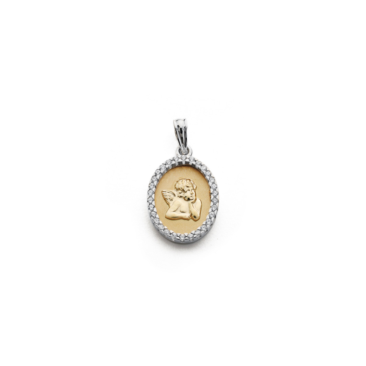 9K MEDALLA ORO AMARILLO ANGELITO. 20X13 MM