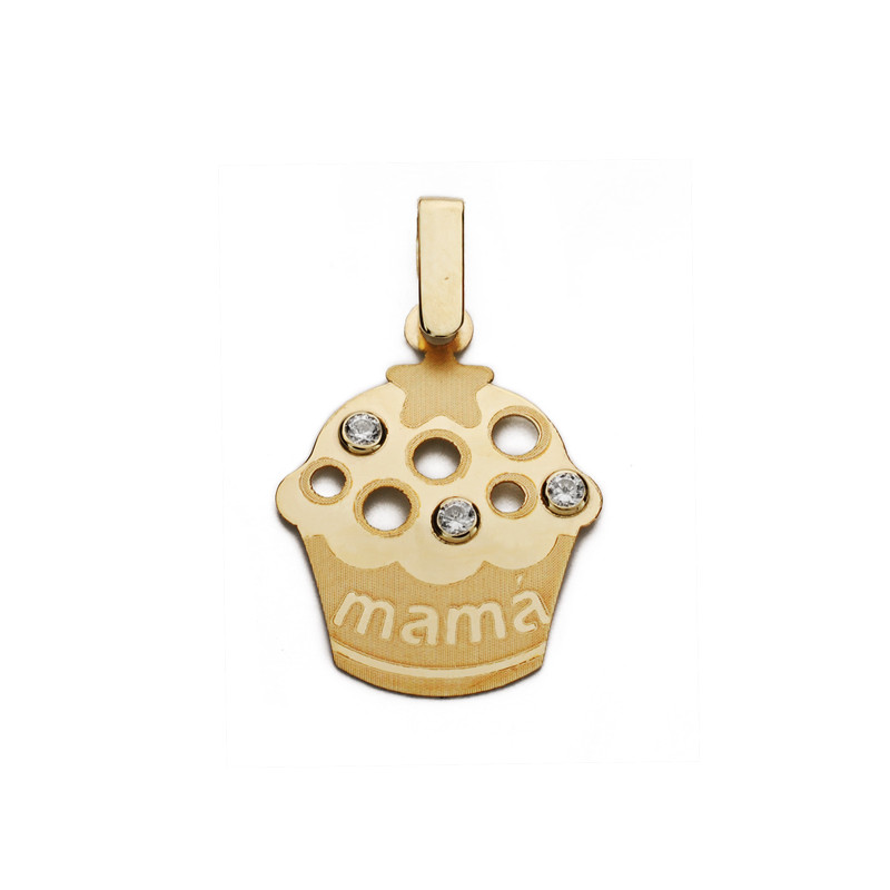9K COLGANTE ORO AMARILLO MADRE. 21X16 MM