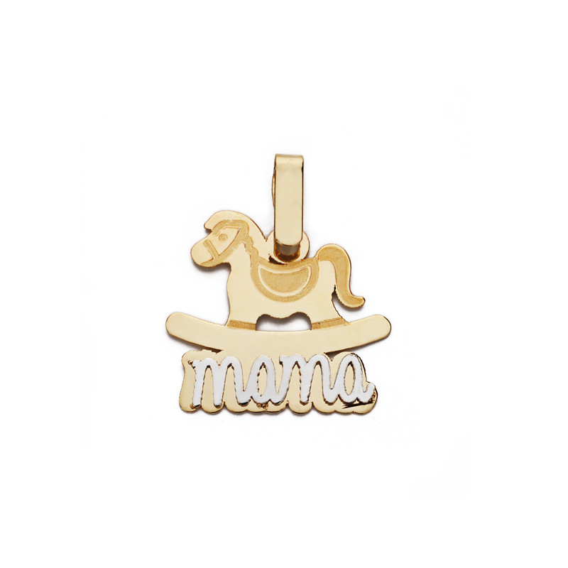 9K COLGANTE ORO AMARILLO MADRE. 17X16 MM