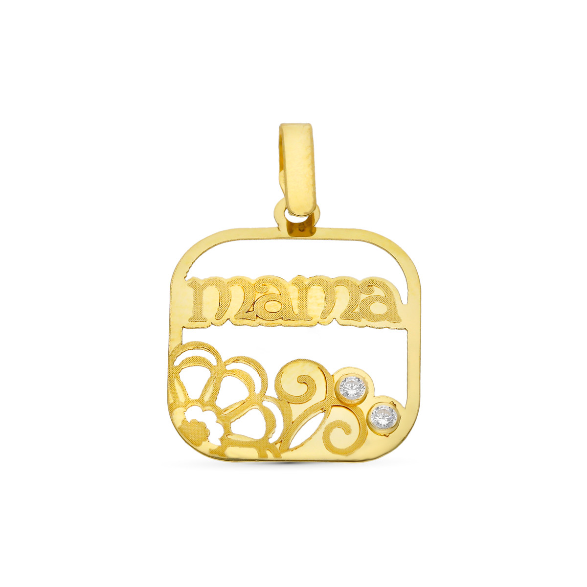 9K COLGANTE ORO AMARILLO MADRE. 21X18 MM