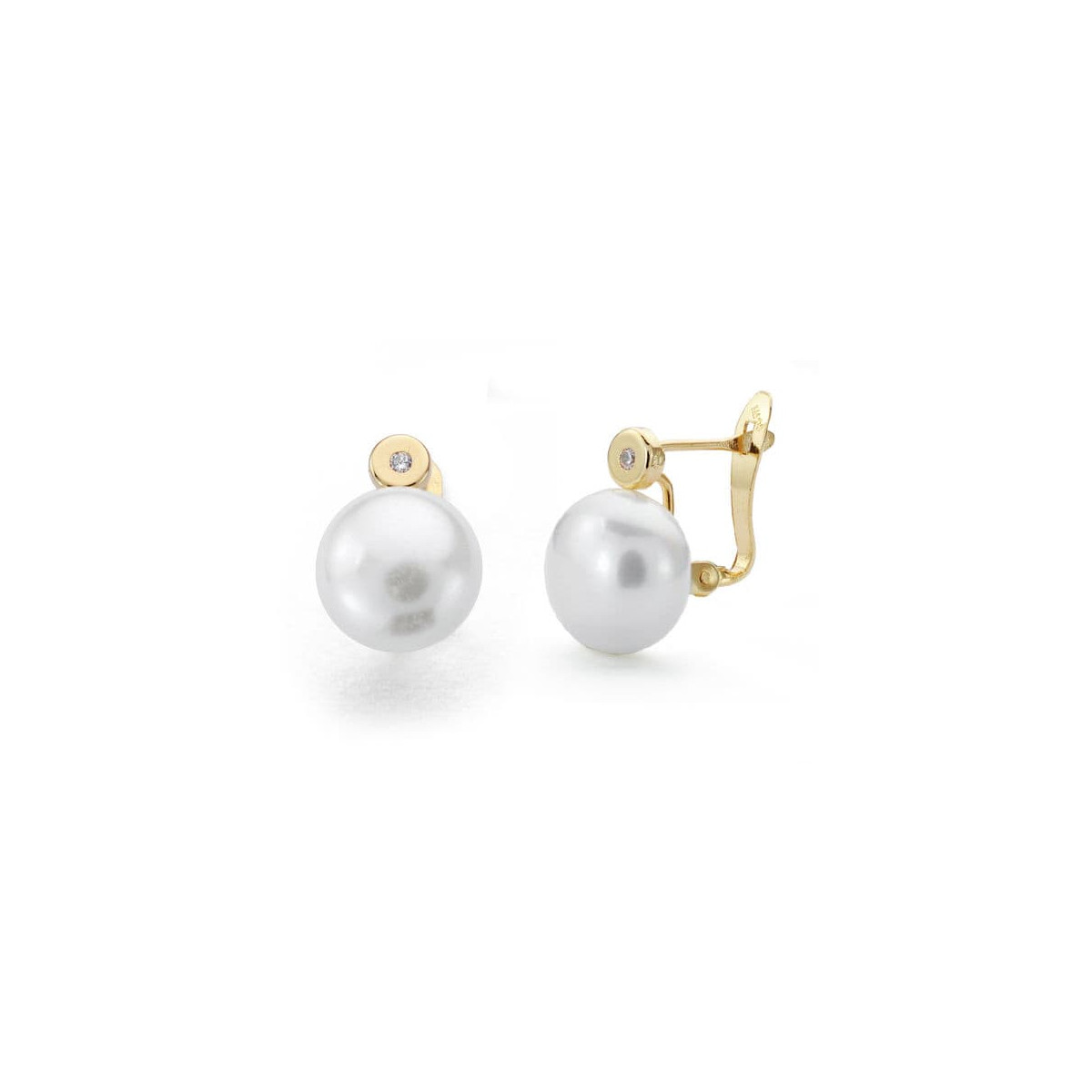 9K PENDIENTES PERLA 14X9 MMCATALAN