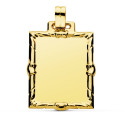 9K PLACA CHAPA ORO AMARILLO 34X24 MM