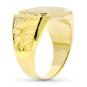 9K SELLO ORO AMARILLO CABALLERO MACIZO TALLADO. ZONA GRABADO: 19 X 15 MM