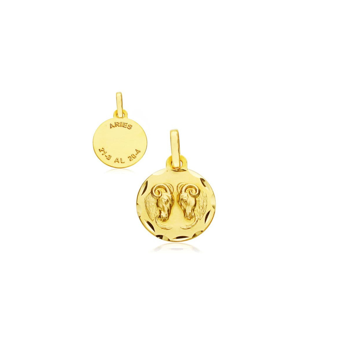 9K HOROSCOPO ORO AMARILLO 13 MM ARIES