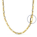 9K CADENA ORO AMARILLO HUECA 50X3MM