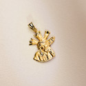 9K CRISTO GRAN PODER SILUETA ORO AMARILLO 28X24 MM