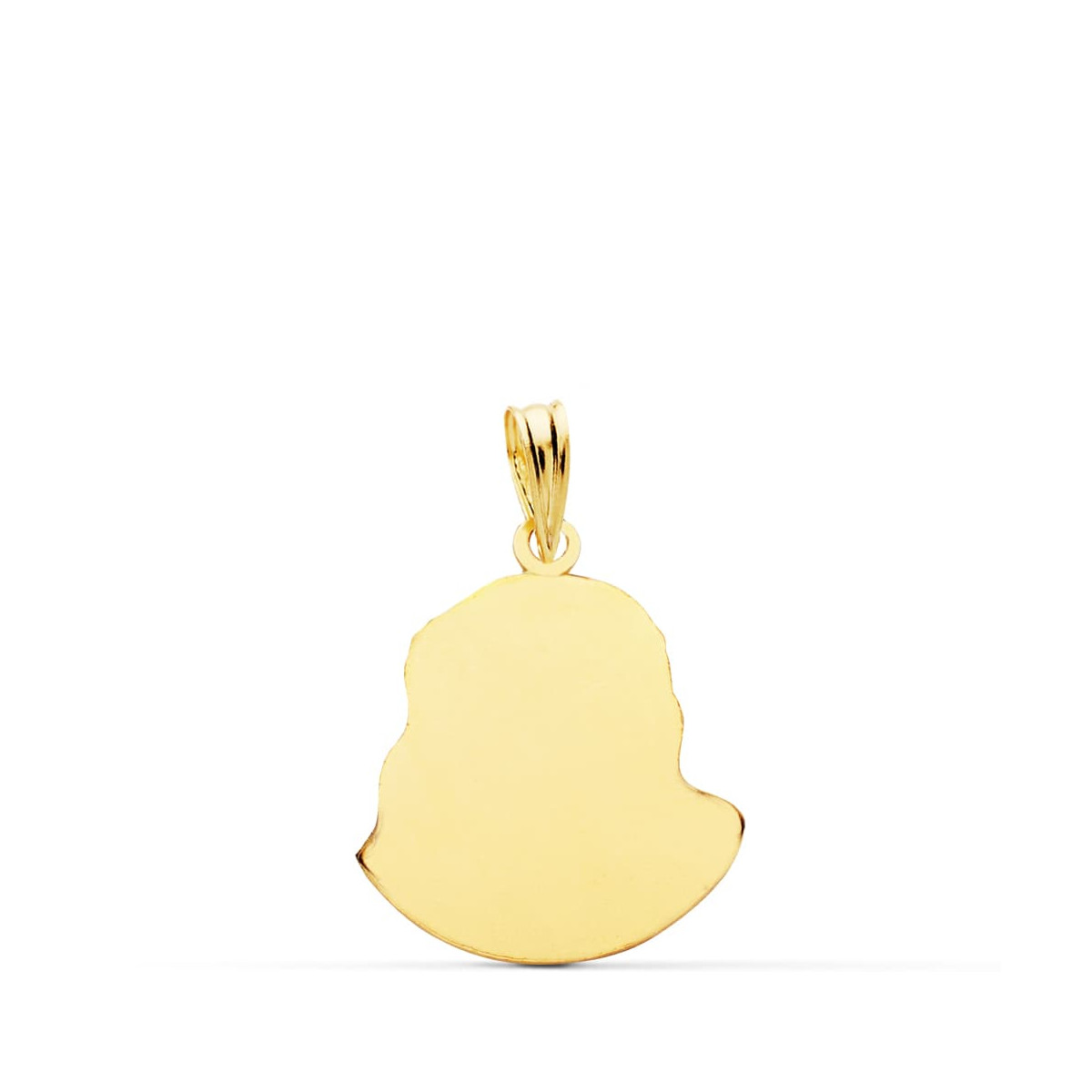 9K COLGANTE ORO AMARILLO CABEZA DE CRISTO DE MURILLO 20X16 MM