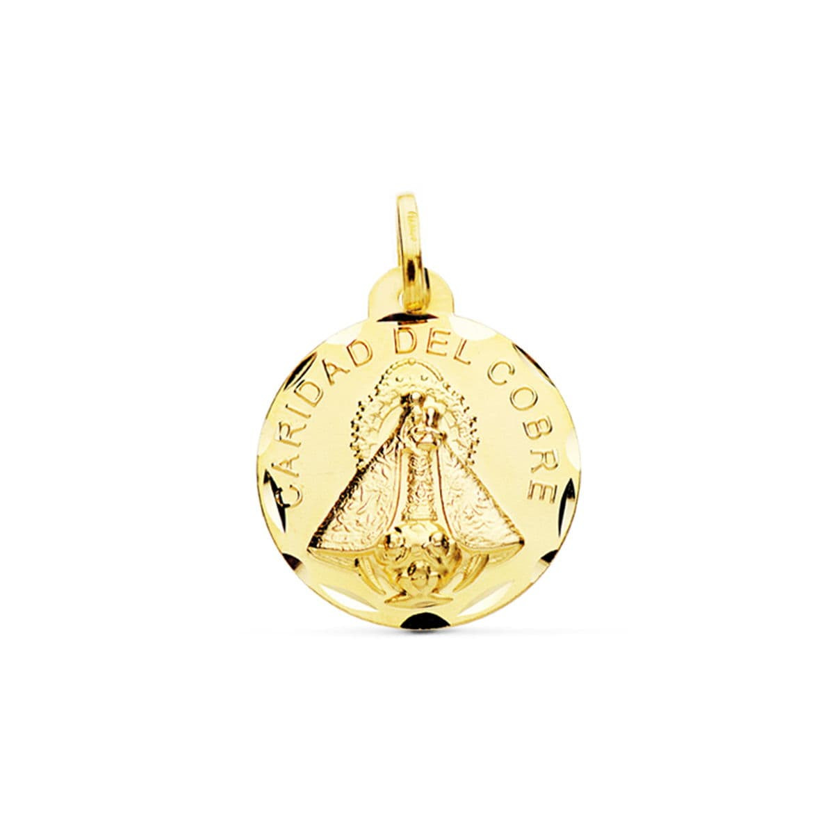 9K VIRGEN CARIDAD DEL COBRE 24 MM  3.25 GRS