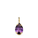 18K COLGANTE ORO AMARILLO LAGRIMA CON GARRAS Y PIEDRA COLOR AMATISTA 6,5 X 5 MM.