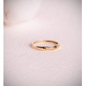 18K SORTIJA ORO AMARILLO RELIADA CON DIAMANTES 0,05QTES. E - VS2. ANCHO: 2,5 MM
