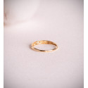 18K SORTIJA ORO AMARILLO RELIADA CON DIAMANTES 0,05QTES. E - VS2. ANCHO: 2,5 MM