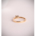 18K SOLITARIO ORO AMARILLO 4 GARRAS CON DIAMANTE LABORATORIO 0,50 QTES. G - VS1