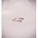 18K SOLITARIO ORO BLANCO 4 GARRAS CON DIAMANTE LABORATORIO 0,50 QTES. G - VS1
