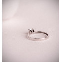 18K SOLITARIO ORO BLANCO 4 GARRAS CON DIAMANTE LABORATORIO 0,50 QTES. G - VS1