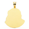 18K CRISTO SANTO ROSTRO ORO AMARILLO 42X35 MM