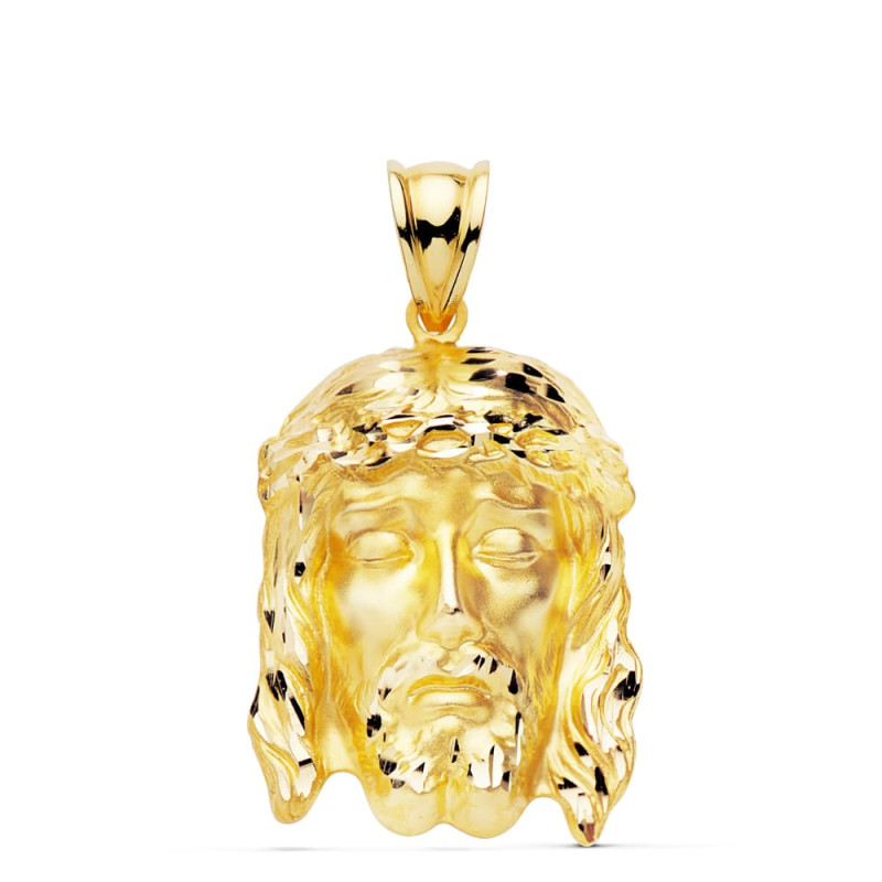 18K COLGANTE CRISTO DE LA BUENA MUERTE ORO AMARILLO 27X19 MM