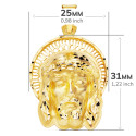 18K COLGANTE ORO AMARILLO CABEZA DE CRISTO  ORLA 35X25 MM