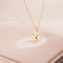 18K MEDALLA ORO AMARILLO ANGELITO "YO TE CUIDARE" TALLADA. MEDIDA: 14 MM
