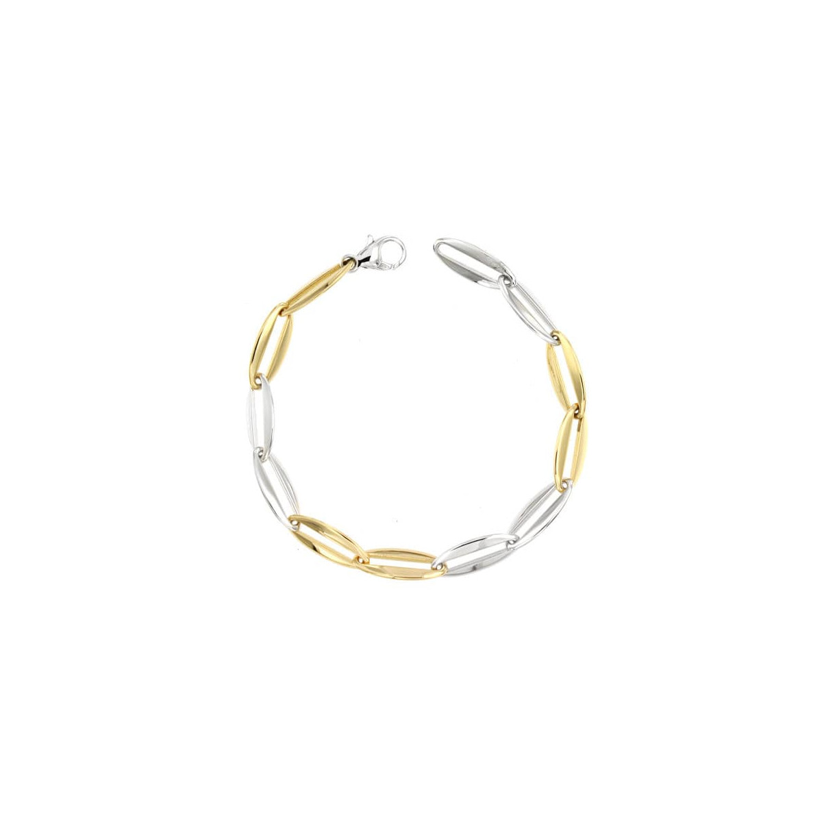 18K PULSERA BICOLOR 20CM
