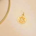 18K MEDALLA ORO AMARILLO SAN JORGE BISEL 22 MM