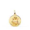 18K MEDALLA ORO AMARILLO SAN JOSE BISEL 18 MM