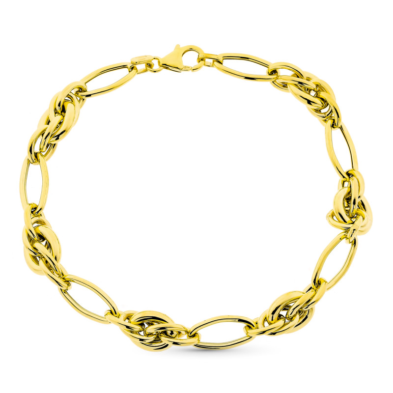 9K PULSERA ORO AMARILLO 20.5 CM