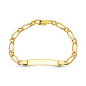 18K ESCLAVA ORO AMARILLO MACIZA 20CM 5 MM