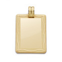 9K PLACA CHAPA MARCO ORO AMARILLO 28X20 MM