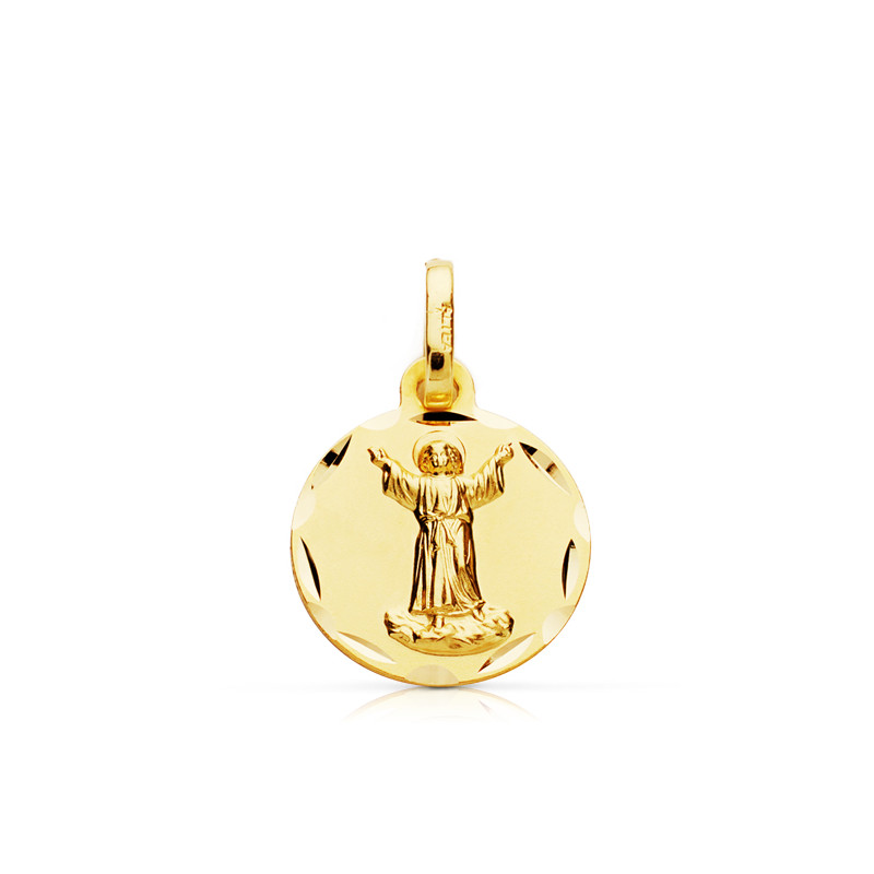 9K MEDALLA ORO AMARILLO NIÑO DIVINO 9K 14 MM