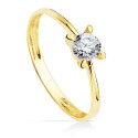 18K SOLITARIO ORO AMARILLO CIRCONITA 4.5 MM 18K SOLITARIO ORO AMARILLO CIRCONITA 4.5 MM
