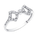 18K SORTIJA ORO BLANCO CON CIRCONITAS. ANCHO: 7,5 MM 18K SORTIJA ORO BLANCO CON CIRCONITAS. ANCHO: 7,5 MM