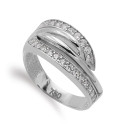 18K SORTIJA ORO BLANCO CON CIRCONITAS. ANCHO 10 MM 18K SORTIJA ORO BLANCO CON CIRCONITAS. ANCHO 10 MM