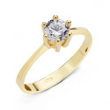 18K SOLITARIO ORO AMARILLO CIRCONITA 5.5 MM 18K SOLITARIO ORO AMARILLO CIRCONITA 5.5 MM